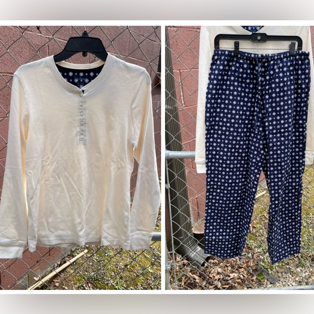 NWT L.L. Bean Cozy Pajama Set Size Medium
